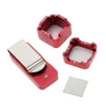 thumbnail image 2 of transemion Billiard Cue Chalk Case Holder Chalks Carrier Metal Box with Clip Red, 2 of 9