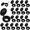 100Pcs, variant on 100Pcs Shutter Screws and Caps Hinged Screw Covers with Plastic Black Caps Snap Covers Flip Tops for Windows Outside Shutter Railings Furniture