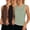 Black, Brown, Sage, variant on Ladies 3 Pack Nylon ICE Silk Sleeveless Tank (Set3 Size Medium)