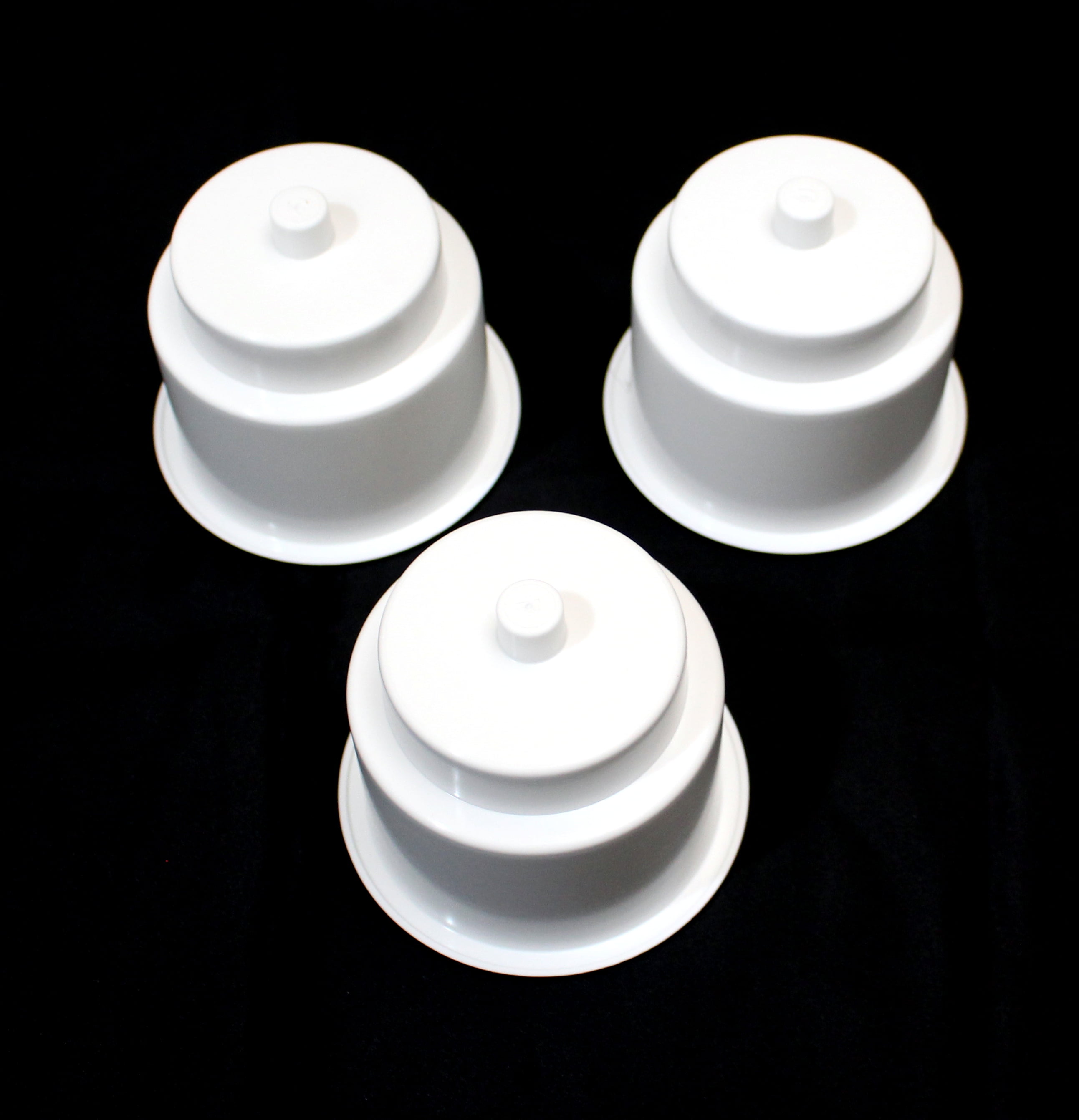 JSP Manufacturing 3 5/8 Universal WHITE Recessed Drop in Plastic Cup