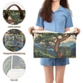 thumbnail image 5 of Yayeee Foldable Storage Basket for Shelves with Handles Set of 2 Waterproof Cloth Bins, Retro Pine Tree, 5 of 7