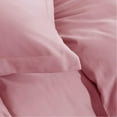 thumbnail image 3 of 400 Thread Count 100% Egyptian Cotton 3 Piece Duvet Set with Zipper Closure & Corner Cal King/King 3 Pc Duvet Set Color Pink Solid, 3 of 5