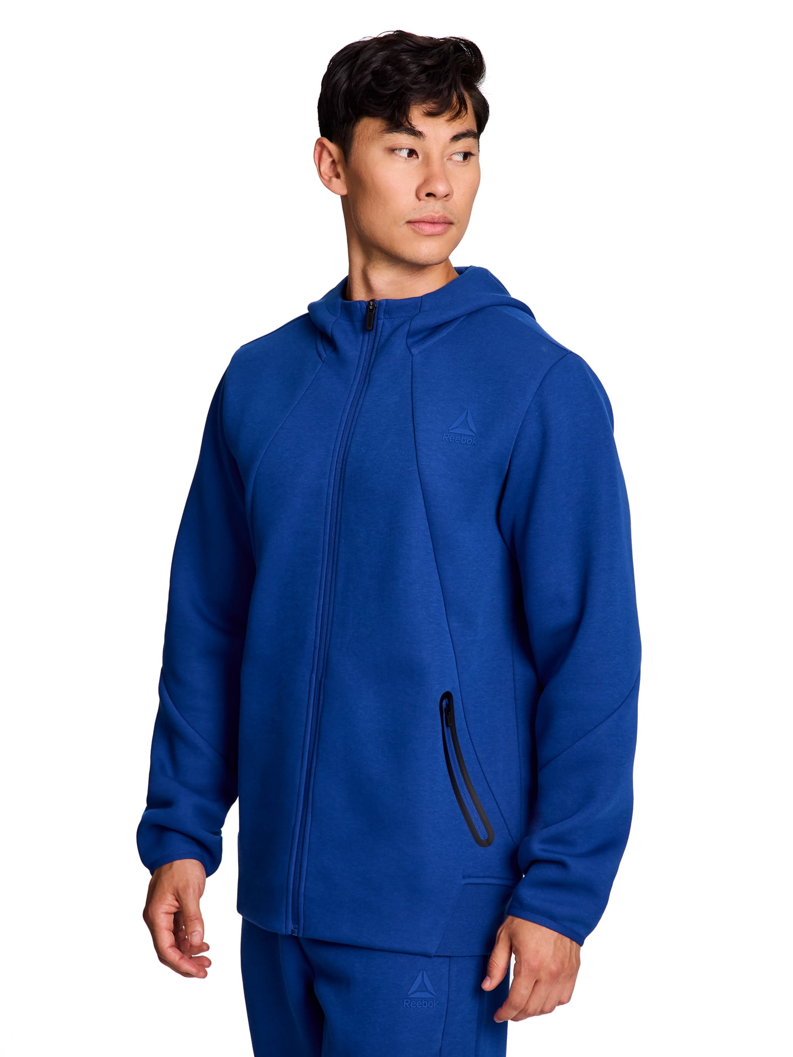 Reebok Men's and Big Men's Momentum Fleece Full Zip Hoodie, Sizes XS-5XL