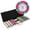 500 ct. Aluminum, variant on Playzaic 300-piece Aluminum Milano Poker Chip Case - 10-gram Real Clay Set