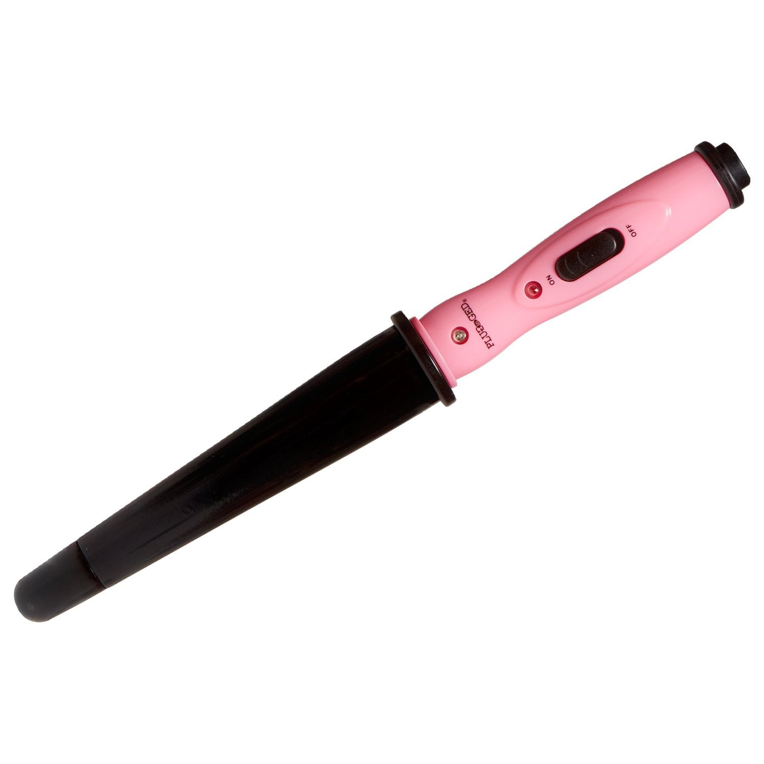 plugged in pink curling wand