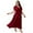 7# Red Wine, variant on Plus Size Dresses for Women Elegant Short Sleeve Beach Party Dress with Pockets
