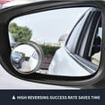 thumbnail image 3 of Bdday New 2Pcs Car Suction Cup Mount Auxiliary Rearview Mirror 360 Degree Rotating Wide-angle Round Frame Blind SPOTMirror, 3 of 9