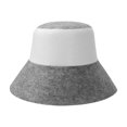 thumbnail image 1 of Sombrero de sauna ligero, duradero, práctico y cómodo. Estilo B gris blanco, 1 of 7