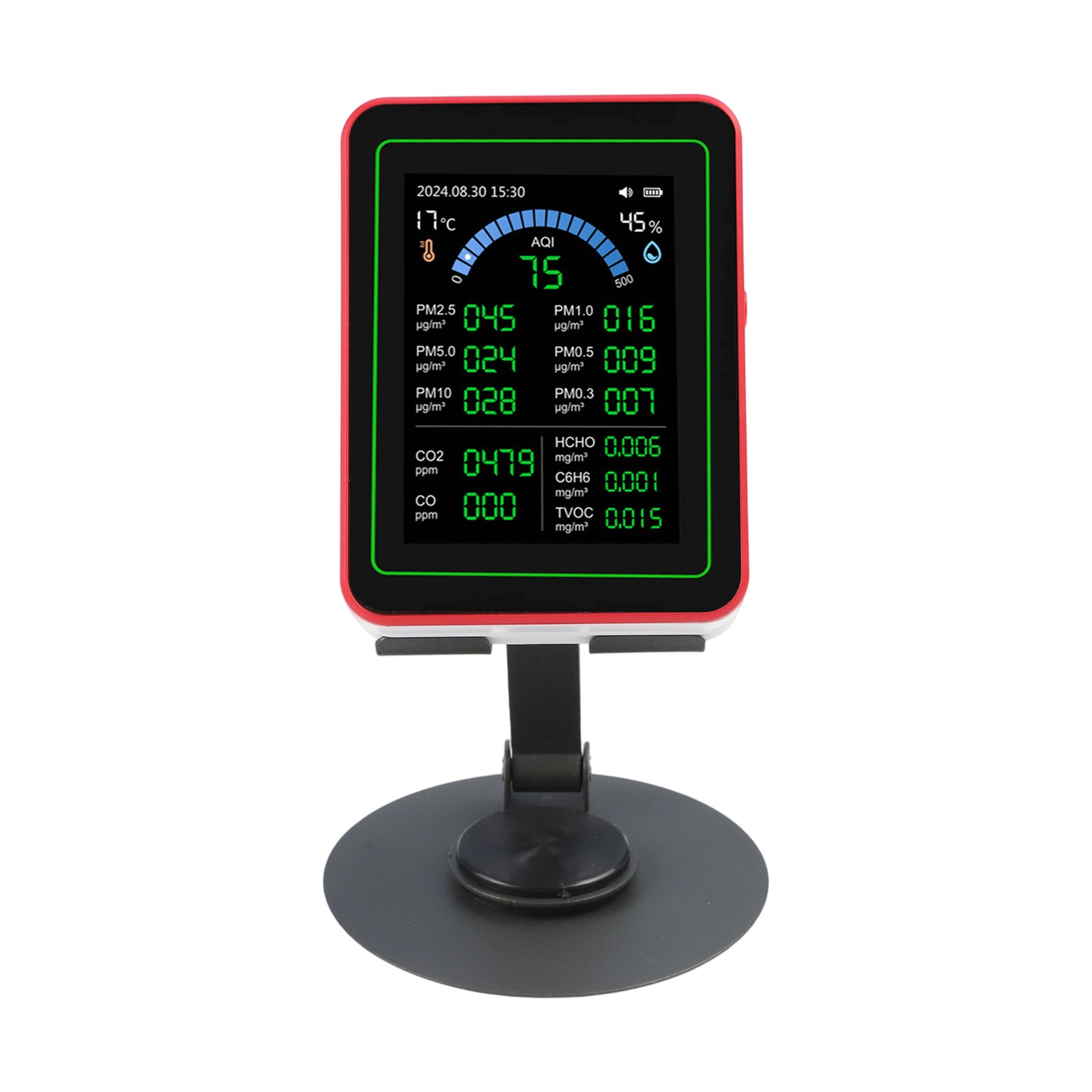 18-In-1 Air Quality Tester Comprehensive Aqi Monitor Indoor Monitoring