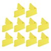 Uxcell L Shape Leg Pads, Furniture Leg Cover Protectors L Shaped Furniture Angle Iron Cap Yellow 2" x 2"(50 x 50mm)