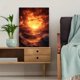 thumbnail image 5 of Qisvanset Framed Canvas Wall Art 12x16 Inch Golden Hour Storm Sunset Nature Wall Decor, 5 of 5