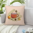 thumbnail image 6 of ZICANCN Decorative Throw Pillow Covers , Coffee Fall Wallpaper Couch Sofa Decorative Knit Pillow Covers for Living Room Farmhouse 24"x24", 6 of 8