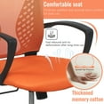 thumbnail image 6 of FDW Ergonomic Office Chair, Lumbar Support, Rolling Swivel for Women(Orange), 6 of 7