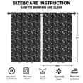 thumbnail image 2 of Blackout Kids Curtains,Black White Halloween Candle Eye Bat Pattern Childrens Insulated Curtains Set Of 2,Bedroom Essentials,Toddler Room Decor 52"x84", 2 of 5