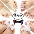 thumbnail image 1 of TWSOUL 9Pcs Bunion Corrector and Bunion Relief Sleeve,Pads Splint Orthopedic Bunion Protector Big Toe Straightener,Protection and Treatment for Hallux Valgus Bunion Pain, 1 of 10