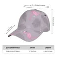 thumbnail image 3 of Kdxio Unisex Pink Flamingo (2) Pattern Baseball Cap Unisex Washed Classic Adjustable Hat, 3 of 7