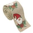 thumbnail image 1 of Snowman Ribbon Wired Christmas twine Ribbon 2 m Snowman Buffalo Check Cardinal Christmas ribbon, Christmas tree, bow, gift basket, gift wrap and home decor, 1 of 5