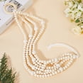 thumbnail image 3 of Wood Beaded Plant Hanger Macrame Hanging Planters 63cm Long Boho Decorative Flower Pot Holder Basket with Tassels Wall DecorDIY, 3 of 7