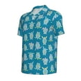 thumbnail image 2 of Balery Sea Turtle Printed Men’s Short Sleeve Polo Shirt, Midweight Men's Shirt,Golf Polo shirts -Large, 2 of 9