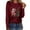 Red4, variant on Babysbule Fall Tops for Women It's Fall Yall Woman Round Neck Print Pullover Tops Long Sleeve Blouse
