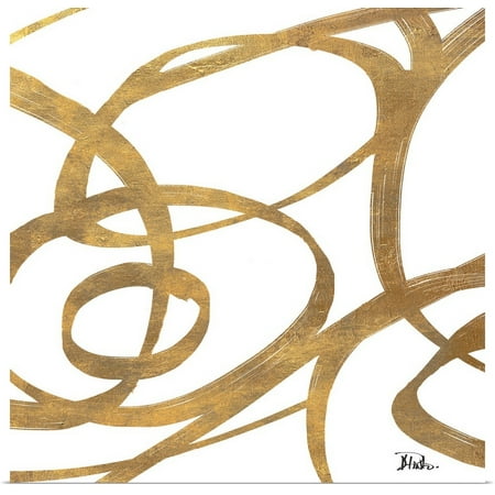 - Great BIG Canvas | Rolled Patricia Pinto Poster Print entitled Golden Swirls Square I