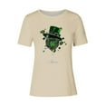 thumbnail image 4 of Otvok Spring and Summer Ladies St. Patrick'S Day Printed Casual Pullover Short Sleeved Tops, 4 of 6