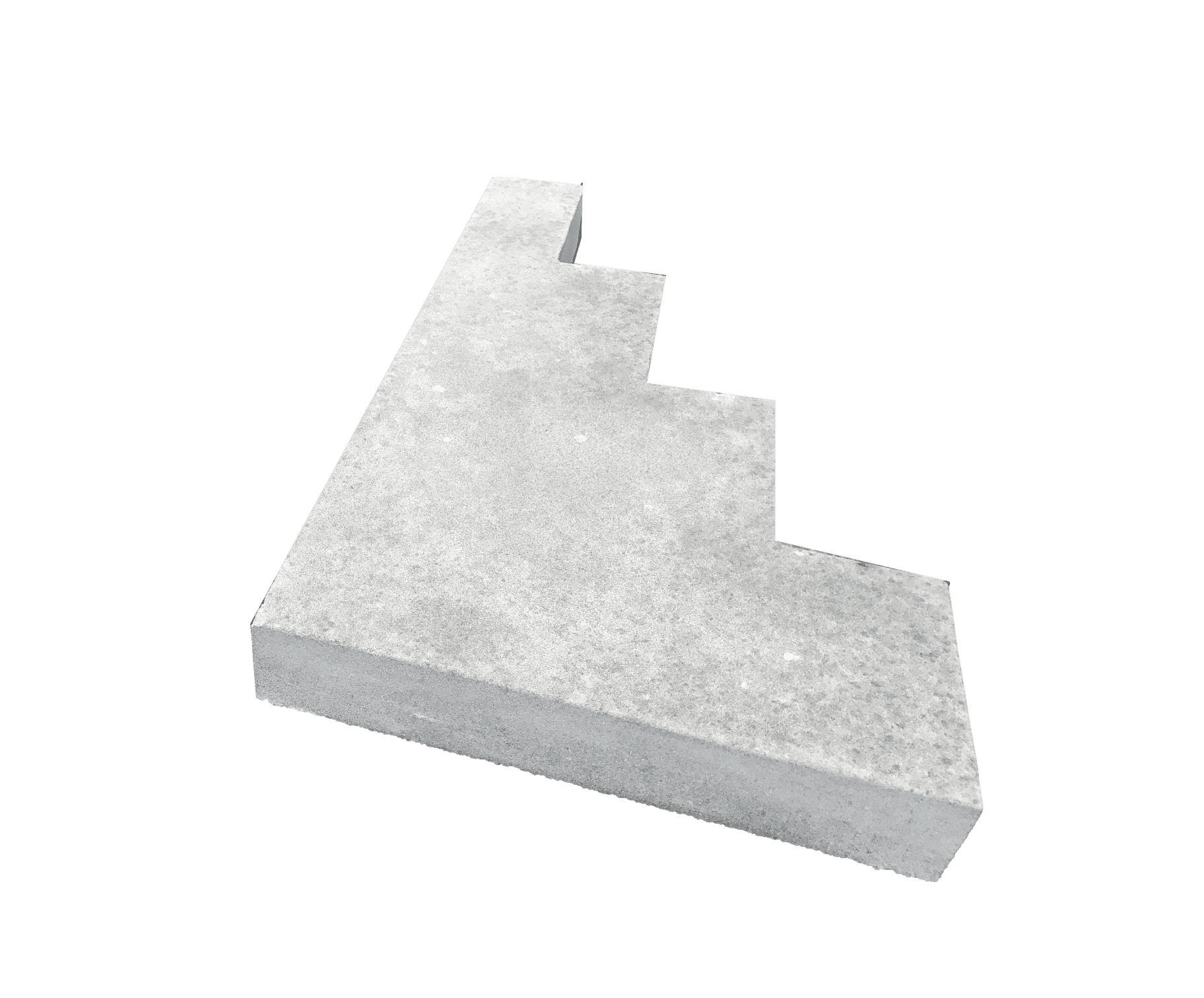 NuCast Solid Concrete Step Risers, Make a 5-step unit for your home, 5 ...