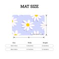 thumbnail image 4 of FJPT Non Slip Flannel Floor Mat Kitchen Mat With Daisy Pattern For Bathroom Kitchen Bedroom Decor 31.5x19.7 inch, 4 of 5