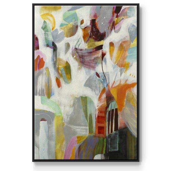 Renewal Framed Premium Gallery Wrapped Canvas - Ready to Hang - 17 x 25 - Black Floating Frame