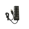thumbnail image 2 of Hub USB de 4 puertos Multi USB 2.0 con luz indicadora, negro/blanco, 2 of 3
