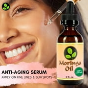 Moringa Seed Oil 2 oz, 100% Pure Moringa Oil for Face Natural Body Skin Beauty Nail Hair Moisturizer