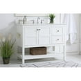 thumbnail image 2 of 42 inch Single Bathroom Vanity in White with Backsplash, 2 of 8