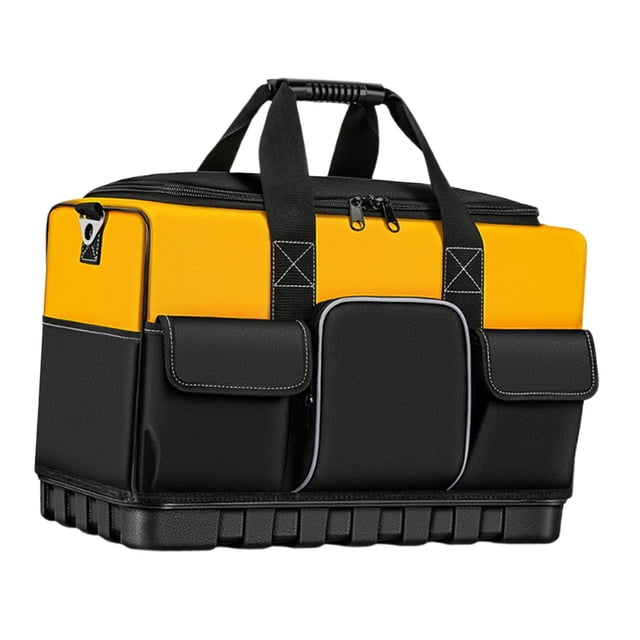 Bolsa organizadora de herramientas con múltiples bolsillos, tela Oxford, multifuncional, de boca ancha. 40cmx21cmx30cm