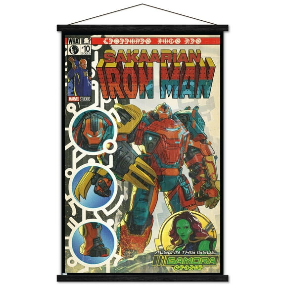 Marvel What If: Season 2 - Sakaarian Iron Man Wall Poster with Magnetic Frame, 22.375" x 34"