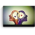 thumbnail image 3 of HFDF Canvas Wall Art Decor Abstract Love and Unity Patg for Livg Room Large Day & Night Effect - Modern Home Decor, Vivid Color Prt, Elegant Gift Idea 24x16inch Framed, 3 of 6