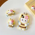 thumbnail image 2 of Cartoon 3D Bee Hello Kitty Earphone Cover For Apple AirPods 1 2 3 Generation Airpods Pro/Pro2 Wireless Bluetooth Headphone Case, 2 of 5