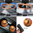 thumbnail image 6 of HUIACONG Automotive Interior Accessories, with Car Cup Coaster Set Rearview Mirror Protector, 14 Pack Durable Suitable for SUVs Sedans Horse Sunflower Sunset Print, 6 of 8