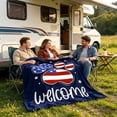 thumbnail image 1 of Independence Day Blanket Festive Flannel Blanket Soft Warm Throw Blanket For Home Sofa Bed Holiday Decoration, 1 of 9