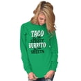 thumbnail image 5 of Raunchy Funny Tacos Tuesdays Burritos Long Sleeve TShirt Men Women Brisco Brands 3X, 5 of 6
