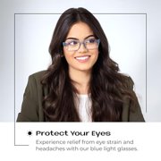 Readerest Blue Light Blocking Glasses – Computer Eyewear, UV Protection, Eye Strain & Glare Reduction, Lightweight Frame
