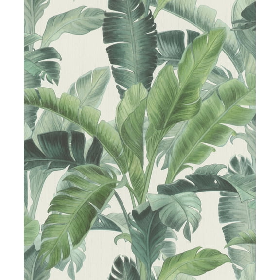 Rasch Orissa Green Palm Frond Wallpaper