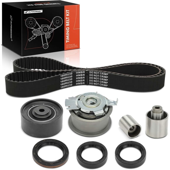 A-Premium Engine Timing Belt Kit Compatible with Volkswagen Jetta 2009-2014, Golf 2010-2014, Beetle 2013 & Audi A3 2010-2013 - 2.0L