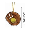 thumbnail image 5 of AuroraX Christmas Baseball Glove Ornament 3.1 Inch Mini Sports Decoration for Christmas Tree, Hanging Holiday Decoration, 5 of 5