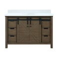 thumbnail image 3 of Marsyas 48 in W x 22 in D Rustic Brown Bath Vanity, 3 of 8