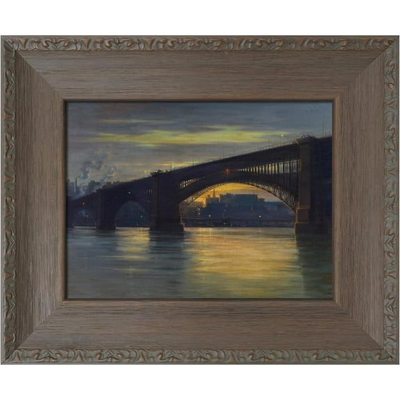 DIY Wood Frame for Canvas Paintings, 2.4 Wide Antique Ornate Canvas Frames for Oil Painting Art Prints Gold Frame for Home Living Room Wall Decor (No Backboard & Glass Cover)