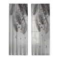 thumbnail image 1 of Cortina transparente, cortinas de ventana de gasa semitransparente, cortinas de tul gris de decoración versátil, para estudio de comedor de habitación BLESIY cortina transparente, 1 of 8