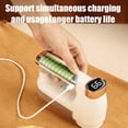 thumbnail image 4 of Fabric Shaver with Smart Digital Display, Rechargeable Hairball Remover for Sweaters, Coats, Pillows, Gentle and Fast Lint Removal, 4 of 6