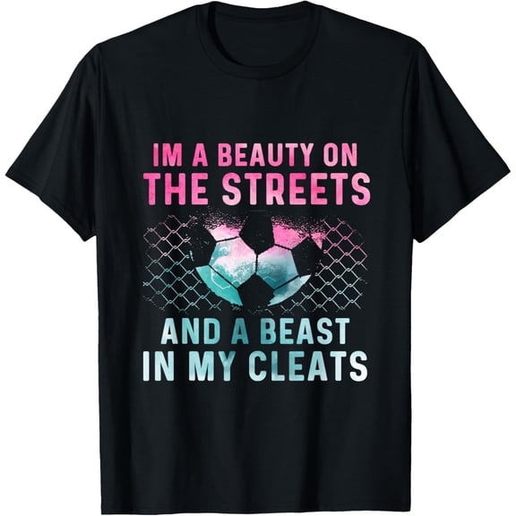 Girl Soccer Player Gifts Team Cleats Mom Goalie Captain T-Shirt