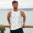 thumbnail image 6 of Gukieu Playful Polar Bear Pals Print Men's Quick Dry Fitness Vest, Round Neck Sleeveless Fitness Bodybuilding Top-Medium, 6 of 7