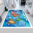 thumbnail image 2 of Dreammotif World Map Rug,Education Rug,Map Rug,World Map,Design Pattern Rug,Minimalist Rug,Scholl Rug - High Quality, Soft and Durable, Perfect for Children's Room - Sports Field, 2 of 8